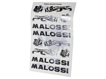 Sticker sheet - Malossi Silver Chromed - 11.5X16.8cm