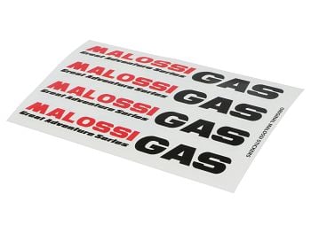 Sticker sheet - Malossi Gas - 8X14cm