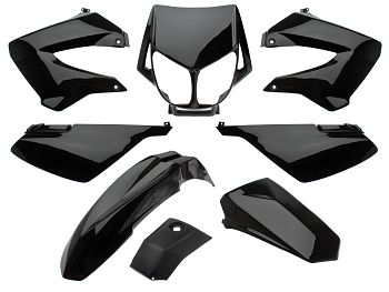 Shield set - Black, 8 parts