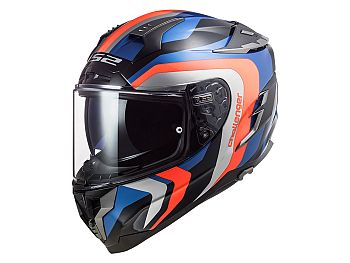 Helmet - LS2 FF327 Challenger Galactic, blue / fluo orange