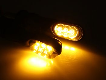 Flashing lights - Smoked Mini LED