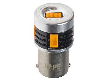 Blinklygtepære - BA15S LED 12V, 30W - orange - HI:PE
