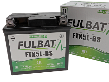 Battery - Fulbate GEL 12V 4Ah YTX5L-BS / FTX5L-BS