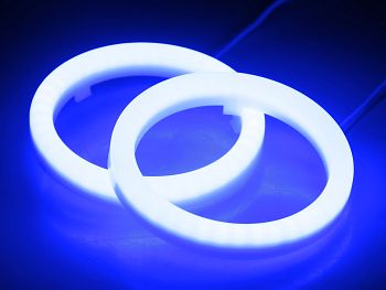 LED rings - HI:PE Angel eyes - 72mm, blue