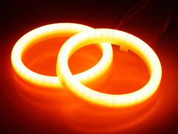 LED rings - HI: PE Angel eyes - 72mm, orange