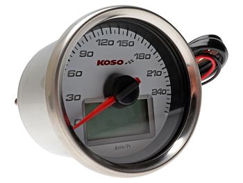 Speedometer - Koso GP Style hvid
