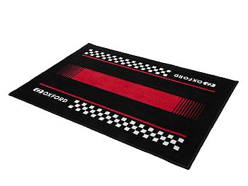 Doormat - Oxford Pitlane 90 x 60cm - black/red
