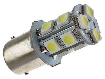 Blinklygtepære - BA15S SMD LED 12V, 3,3W - klar