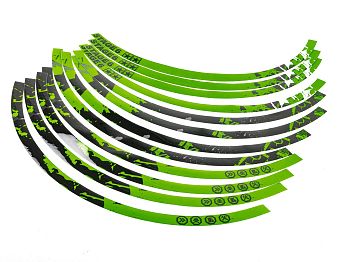 Fælgbånd - Stage6 13" - sort/grøn