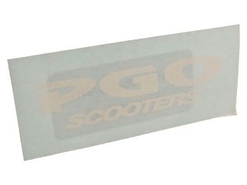 Staffering - PGO Scooters - 7x2 cm, hvid