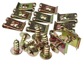Clips / screw sets for shields M5x12 - 10 sets