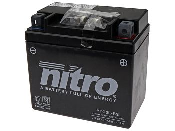Battery - Nitro GEL 12V 5Ah NTC5L-BS