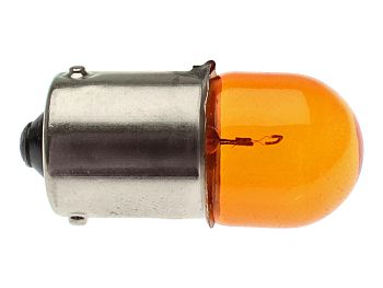 Blinklygtepære - BAU15S 12V, 10W - orange