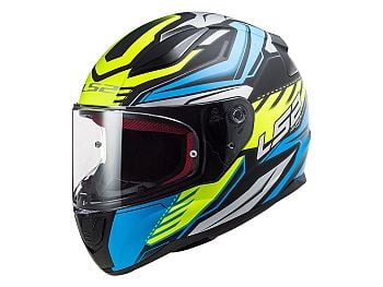 * DEMO * Helmet - LS2 FF353 Rapid Gale, food blue / fluo yellow, small