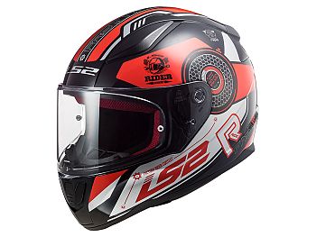 * DEMO * Helmet - LS2 FF353 Rapid Stratus, red / black, large