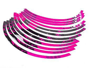 Fælgbånd - Stage6 13" - sort/pink