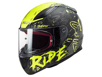 Helmet - LS2 FF353 Rapid Naughty, matte black / fluo yellow