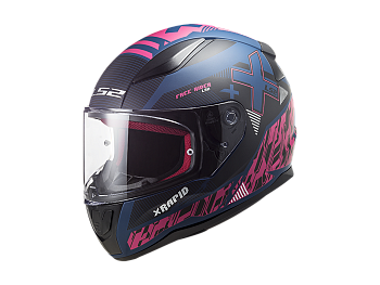 Helmet - LS2 FF353 Rapid Xtreet, food blue / purple / black