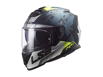 Helmet - LS2 FF800 Storm Sprinter, matte black / blue / silver