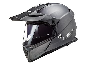 Helmet - LS2 MX436 Pioneer Evo Solid, matt titanium