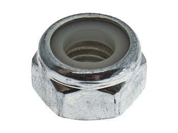 Nut for bolt at engine suspension at engine / rear shock absorber - original