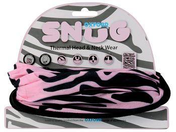 Oxford Snug Pink Zebra Neck Tube