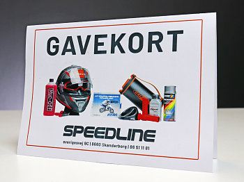 Print-selv Speedline.dk gavekort, 250 DKK (Læs beskrivelsen)
