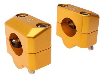 Raiser-kit til styr - Doppler CNC - 22 -> 28,6mm, orange