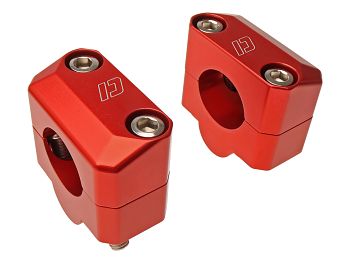 Raiser-kit til styr - Doppler CNC - 22 -> 28,6mm, rød