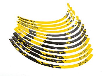 Rim tape - Stage6 13" - black/yellow