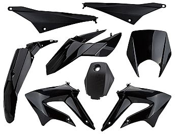 Shield set - Black, 8 parts - TunR