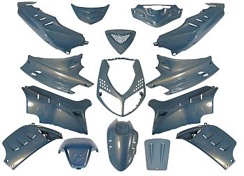 Shield set - Chameleon blue, 15 pieces
