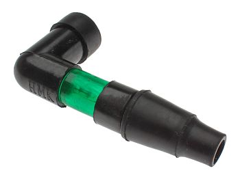 Spark plug cap with light - green