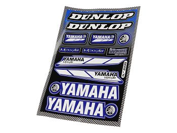 Sticker sheet - Dunlop / Yamaha sheet, blue