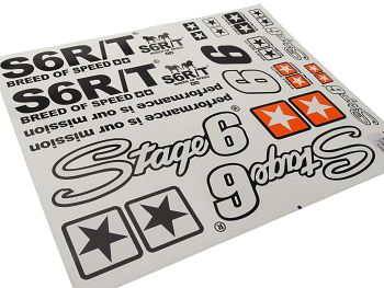 Sticker sheet - Stage6 A2 MkII, black - 41x34 cm