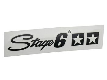 Stickers - Stage6 logo, sort - 15x3cm